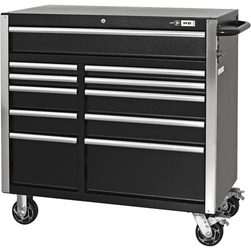 HDCC-4115 HD Series Toolbox Combo, 21-1/2" D x 44-1/5" W x 63-3/10" H, Black Les Distributions ICE