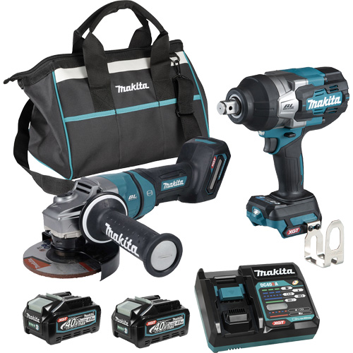 XGT Brushless 2-Tool Combo Kit, Lithium-Ion, 40 V Les Distributions ICE
