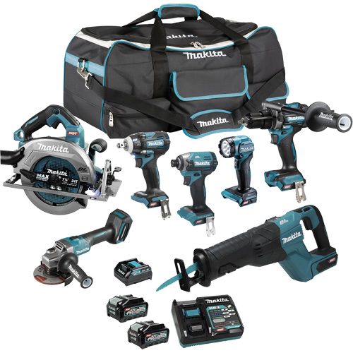 Ensemble 7 outils &agrave; moteur sans balai XGT, Lithium-ion, 40 V Les Distributions ICE