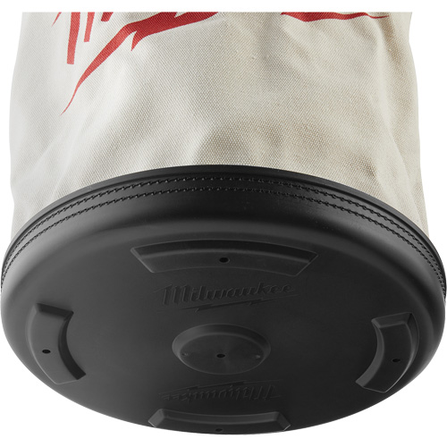 Utility Bucket Bag, 11-81/100" L x 11-81/100" W x 14-57/100" H, Polyester, White Les Distributions ICE