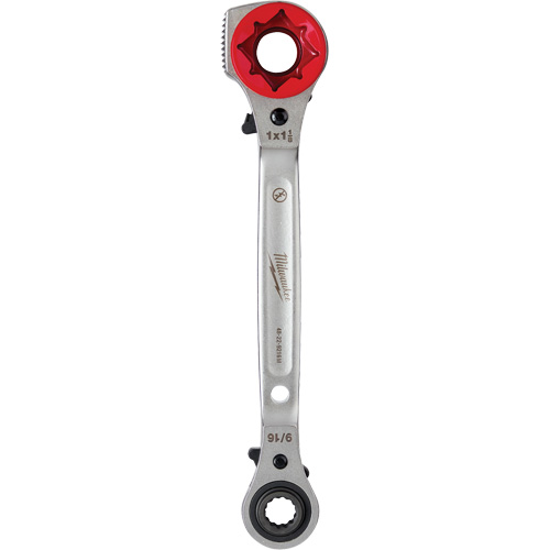 Cl&eacute; &agrave; cliquet 5 en 1 pour monteur de ligne avec face de frappe frais&eacute;e, Prise de 3/4"/1"/1-1/8", Poign&eacute;e Ergonomique Les Distributions ICE