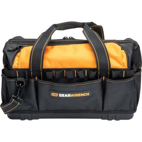 Professional 20" Tool Bag, Nylon, 33 Pockets, Black/Orange Les Distributions ICE