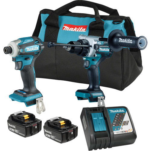LXT Brushless 2 Tool Combo Kit, Lithium-Ion, 18 V Les Distributions ICE