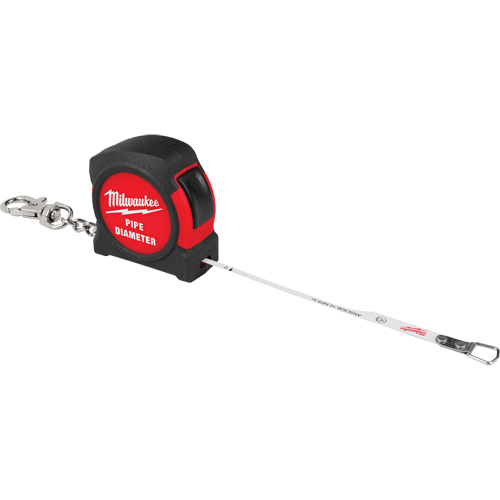 Pipe Diameter Tape Measure, 6.5', 1/100th Inch Graduations Les Distributions ICE