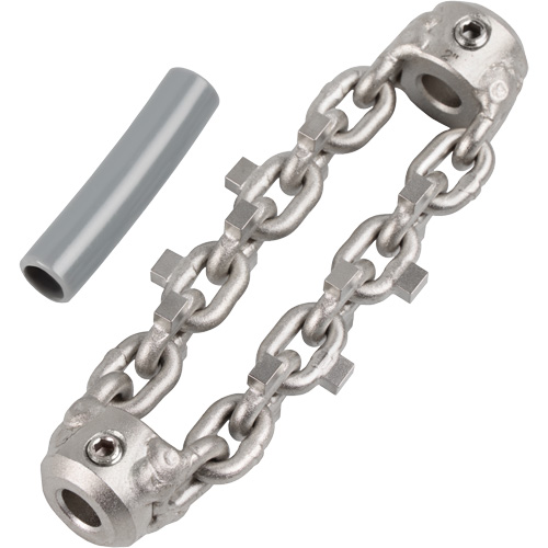 Chaîne de nettoyage de tuyaux de 2" pour c&acirc;ble de serpent &agrave; chaîne de 1/4" Les Distributions ICE