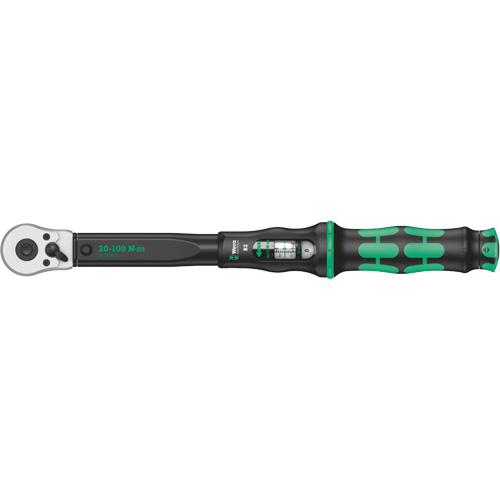 Click-Torque B2 Torque Wrench with Reversible Ratchet, Click, 3/8" Square Drive, 20 - 100 Nm Les Distributions ICE