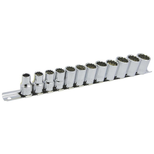 Jeu de douilles m&eacute;triques &agrave; 12 pans SS3812M-12 , 12 Mcx, Prise de 3/8" Les Distributions ICE
