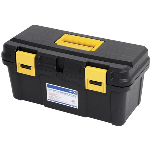 Coffre &agrave; outils portatif en plastique JPTB-16, 16" la x 8" p x 7-1/2" h, Noir Les Distributions ICE