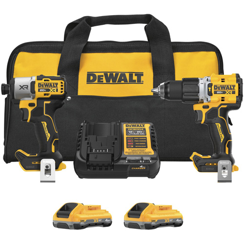 Ensemble 2 outils tournevis &agrave; chocs/perfomarteau XR avec bloc-piles POWERPACK, Lithium-ion, 20 V Les Distributions ICE