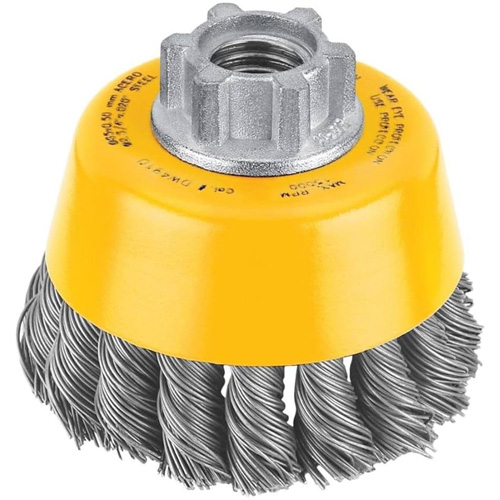 HP Carbon Knot Wire Cup Brush, 3" Dia. x 5/8"-11 Arbor Les Distributions ICE