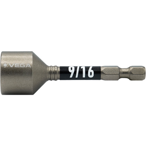 Impactech&reg; Nut Driver, 9/16" Tip, 1/4" Drive, 2-9/16" L, Magnetic Les Distributions ICE
