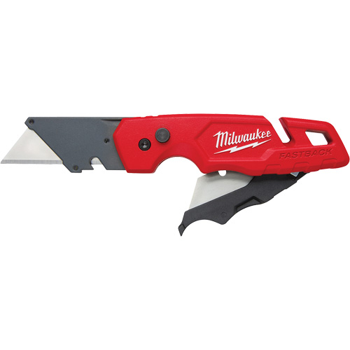FASTBACK Folding Utility Knife with Blade Storage, Metal Handle Les Distributions ICE