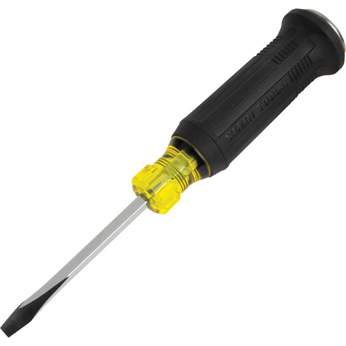 Tournevis de d&eacute;molition avec embout plat &eacute;vas&eacute;, 1/4", 9-2/5" lo, Prise Coussin&eacute;e Les Distributions ICE