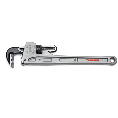 Cl&eacute; &agrave; tuyau &agrave; m&acirc;choires K9, Cap des m&acirc;choires 2-7/8", Longueur 18", Fini Rev&ecirc;tement en poudre, Prise Ergonomique Les Distributions ICE