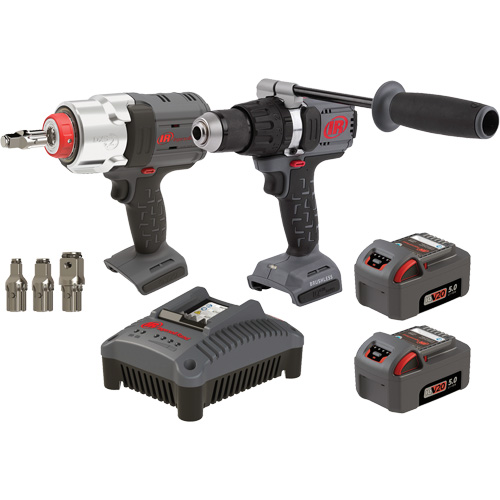 Hammer Drill & Impact Wrench Combo Kit, Lithium-Ion, 20 V Les Distributions ICE