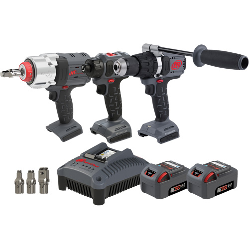 Screwdriver, Hammer Drill & Impact Driver Combo Tool Kit, Lithium-Ion, 20 V Les Distributions ICE