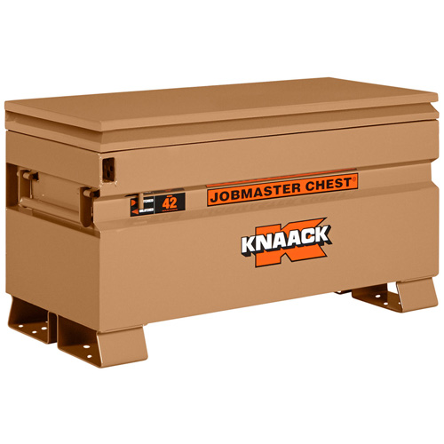 Coffre de chantier mod&egrave;le 42 avec cadenas, 42" x 19" x 23-3/8", Acier, Havane Les Distributions ICE