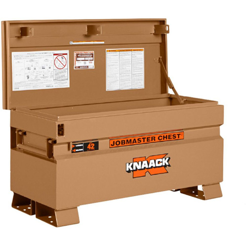 Coffre de chantier mod&egrave;le 42 avec cadenas, 42" x 19" x 23-3/8", Acier, Havane Les Distributions ICE