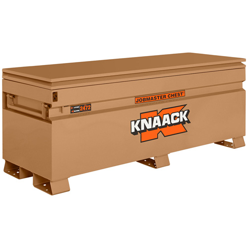 Coffre de chantier mod&egrave;le 2472 avec cadenas, 72" x 24" x 28-1/4", Acier, Havane Les Distributions ICE