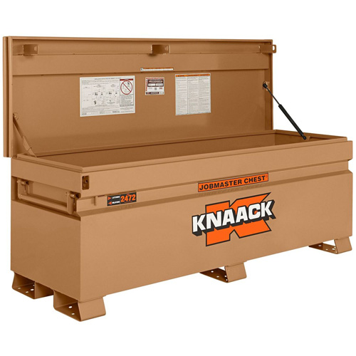 Coffre de chantier mod&egrave;le 2472 avec cadenas, 72" x 24" x 28-1/4", Acier, Havane Les Distributions ICE