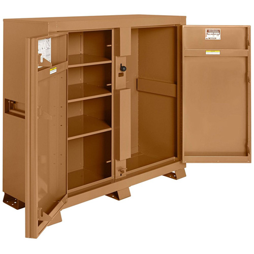 Armoire de chantier mod&egrave;le 111 avec cadenas, Acier, 47,5 pi³, Havane Les Distributions ICE