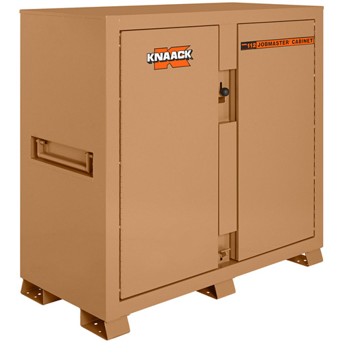 Model 112 Jobsite Cabinet with Padlock, Steel, 54.9 Cubic Feet, Tan Les Distributions ICE