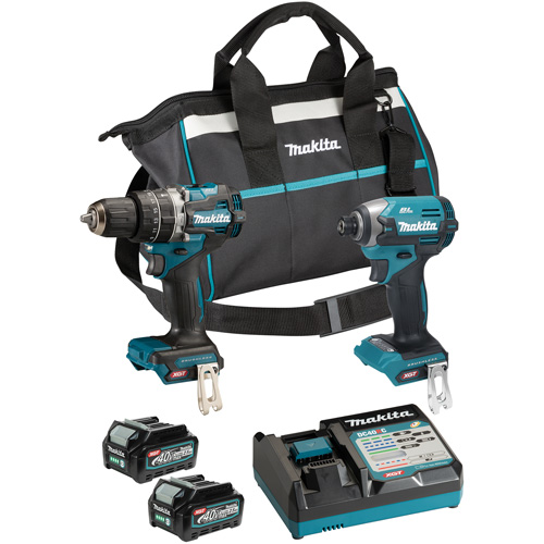 40Vmax XGT Brushless Cordless Impact Driver & Hammer Drill/Driver Tool Kit, Lithium-Ion, 40 V Les Distributions ICE