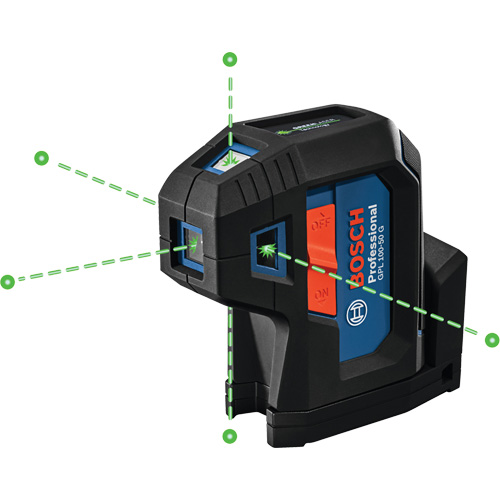 Laser dalignement autonivelant &agrave; faisceau vert &agrave; cinq points Les Distributions ICE