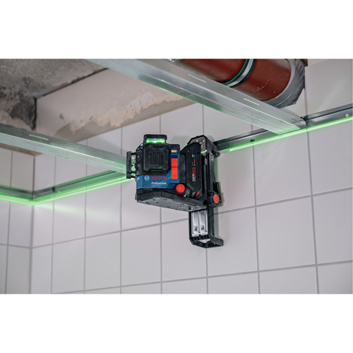 Laser dalignement/nivellement 360 connect&eacute; &agrave; faisceau vert &agrave; trois points Les Distributions ICE