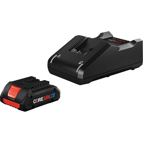 Trousse de d&eacute;part avec batterie et chargeur Advanced Power CORE18V 4 Ah, 18 V, Lithium-ion Les Distributions ICE
