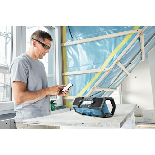 Radio de chantier compacte avec Bluetooth 5.0, Lithium-ion, 18 V Les Distributions ICE