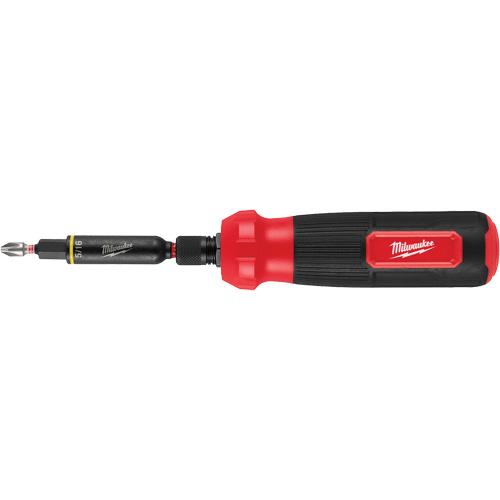 Tournevis multi-usage 8-en-1 avec embouts et tourne-&eacute;crous &agrave; chocs SHOCKWAVE, 8-1/3" lo, Prise Coussin&eacute;e Les Distributions ICE