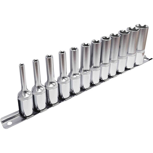 External TORX&reg; Socket Set, 12 Pcs, 3/8" Drive Size, Deep Les Distributions ICE