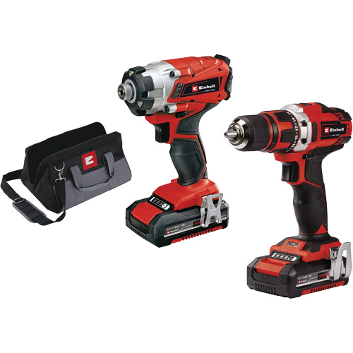 Cordless 1/2” Drill/Driver & 1/4” Impact Kit, 18 V Les Distributions ICE