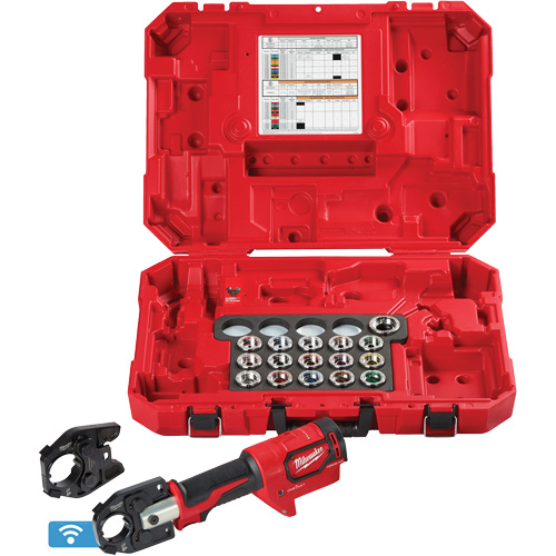 Sertisseuse M18 FORCE LOGIC 600 MCM Cu avec matrices et m&acirc;choire &eacute;tendue 750 MCM Les Distributions ICE
