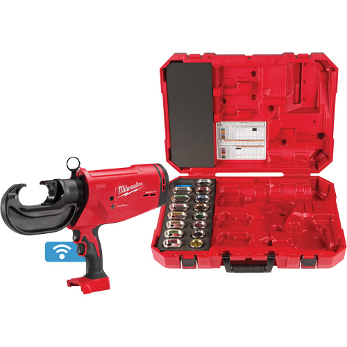 M18 FORCE LOGIC 750 MCM Crimper with #6 - 750 MCM Al Dies Les Distributions ICE