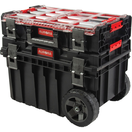 Ensemble roulant de coffres &agrave; outils Arx de 2 morceaux, 23-4/5" x 16" x 20-3/5", Noir Les Distributions ICE