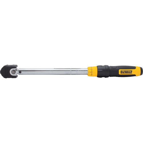 Cl&eacute; dynamom&eacute;trique &agrave; microm&egrave;tre, &agrave; cliquer, Entraînement 3/8" carr&eacute;, 20 - 100 lb-pi/27,11-135. 58 N.m Les Distributions ICE