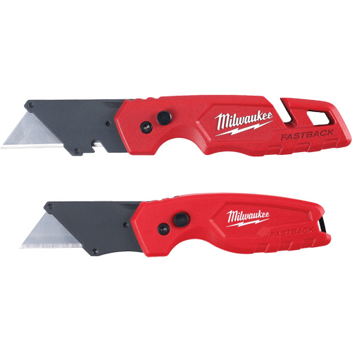 2-Piece FASTBACK Folding Utility Knife Set, Plastic Handle Les Distributions ICE