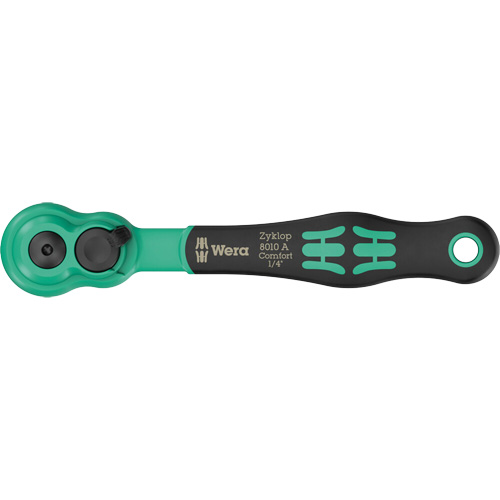 Cl&eacute; &agrave; cliquet Zyklop Comfort avec levier dinversion, Prise de 1/4", Poign&eacute;e Ergonomique Les Distributions ICE