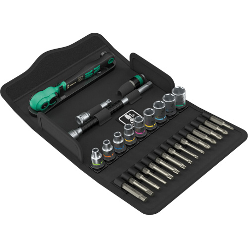 SA 14 Zyklop Comfort Ratchet Set with Reversing Lever, 28 Pcs, 1/4" Drive Size Les Distributions ICE