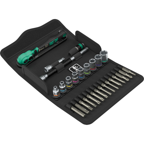 SA 15 Zyklop Comfort Ratchet Set with Reversing Lever, 28 Pcs, 1/4" Drive Size Les Distributions ICE