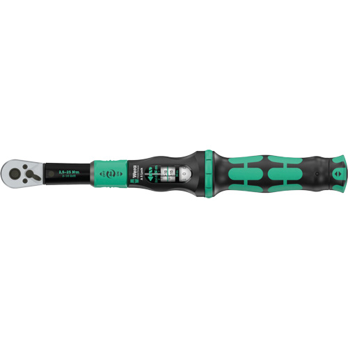 Cl&eacute; dynamom&eacute;trique Click-Torque Lock A 5 r&eacute;glable avec fonction Torque Lock, &agrave; cliquer, Entraînement 1/4" carr&eacute;, 1 - 18 lb-pi Les Distributions ICE