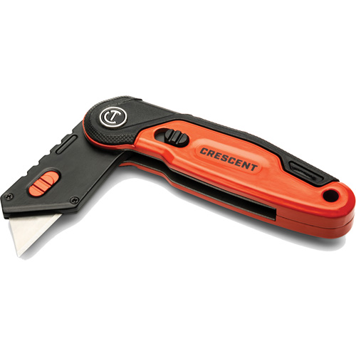 Folding Utility Knife, 1" Blade, Steel Blade, Aluminum Handle Les Distributions ICE