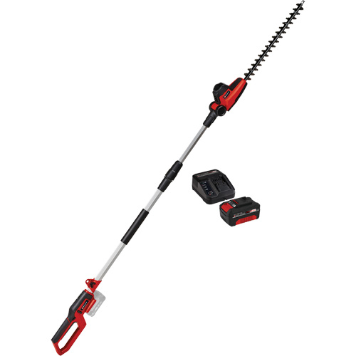 Taille-haie &agrave; perche sans fil avec batterie 4 Ah et ensemble de d&eacute;part de chargeur, 18", 18 V, &agrave; pile Les Distributions ICE
