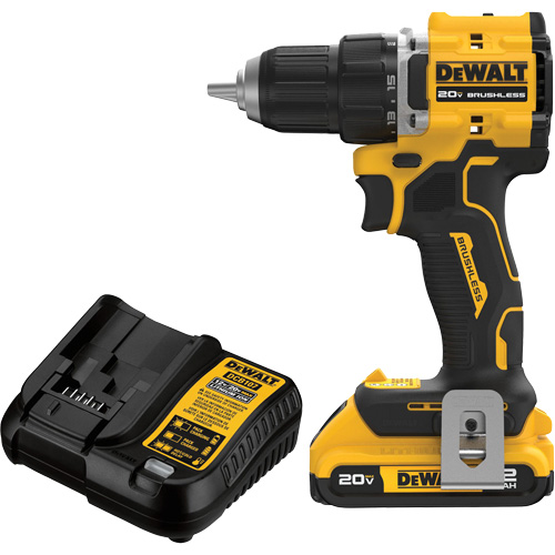 Ensemble visseuse-perceuse sans fil et sans balai ATOMIC COMPACT SERIES, Lithium-ion, 20 V, Mandrin 1/2" Les Distributions ICE