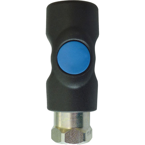 TOPQUIK S1 Industrial Quick Coupler, Polyester Composite/Stainless Steel, 1/4", Female NPT, 174 PSI Les Distributions ICE