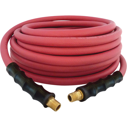 MAXPRO Rubber Hose, Air/Water, EPDM Rubber/Polyester, 3/8" dia. x 50', 300 psi, 1/4 NPT Les Distributions ICE