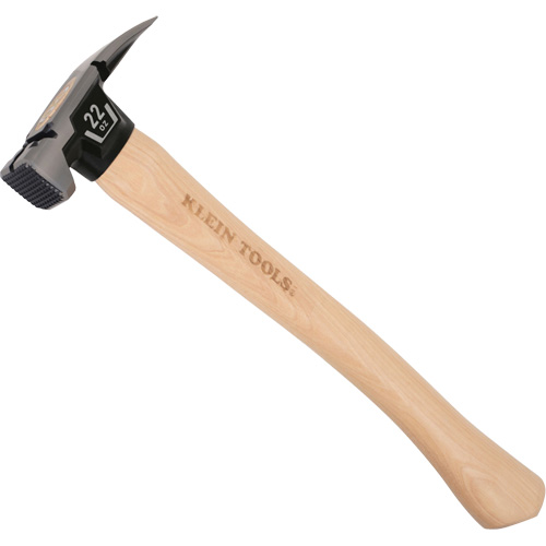 Marteau &agrave; panne fendue droite &agrave; face meul&eacute;e, 22 oz, Prise en Bois, 16-1/10" lo Les Distributions ICE
