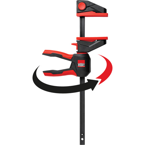 One-Hand Bar Trigger Clamps with 360° Rotating Handle, 4-1/2" (114.3 mm) Les Distributions ICE